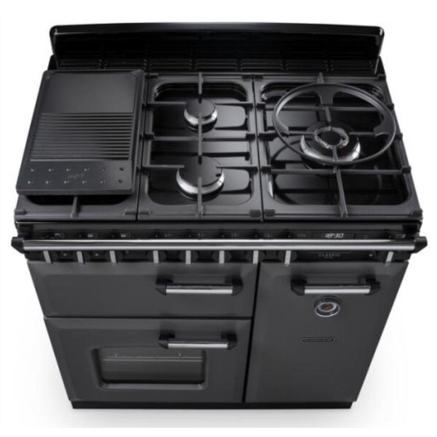 additioanl image for  RangeM Dual Fuel Bordeaux/Chrome 100 cm 